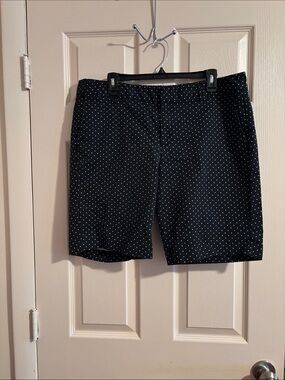 Liz Claiborne Black Polka Dot Bermuda Shorts